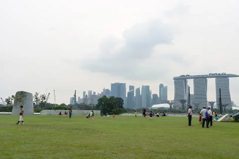 Marina barrage Foto stock
