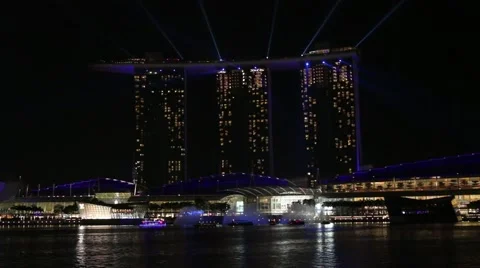 Marina Bay Sands Stock Footage 42705723