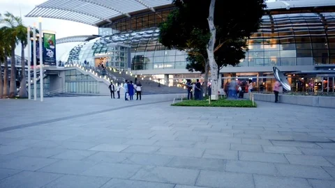 Marina Bay Sands Timelapse Stock Footage 110746442