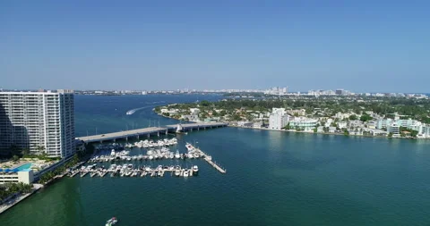 Marina on Biscayne Bay Stock Footage 231734128