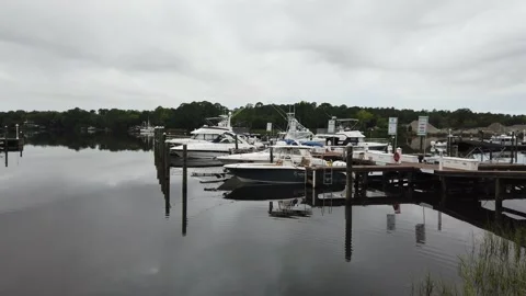 Marina with Boats Stock Footage 153859082
