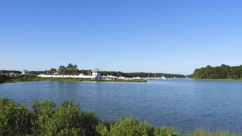 Marina at Cape Charles Stock Footage 135989892