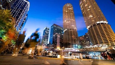 Marina City Stock Footage 104163280