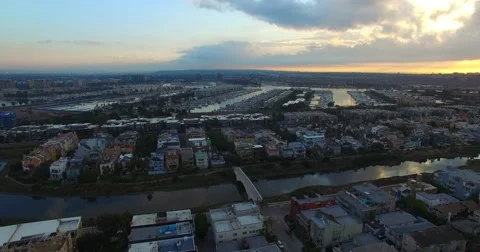 Marina del rey drone Stock-Footage 63345872