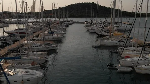 Marina Fly Through 2 Stock Footage 117362165