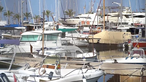 Marina full of boats 動画素材 128349853