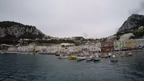 Marina Grande at Capri Stock Footage 72152734