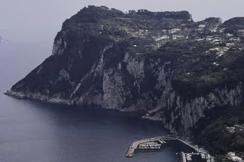 Marina Grande Harbor. 库存照片