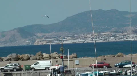 Marina in Greece Stock Footage 8992522