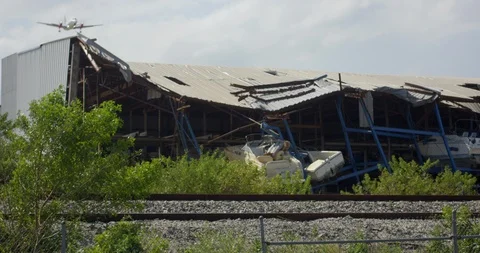 Marina with Hurricane Damage 動画素材 127198331