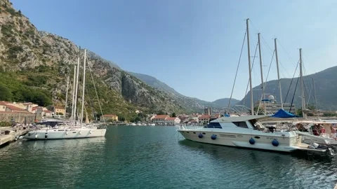 Marina in Kotor Stock Footage 158925080