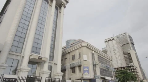 Marina Lagos Skyline Stock Footage 45904477