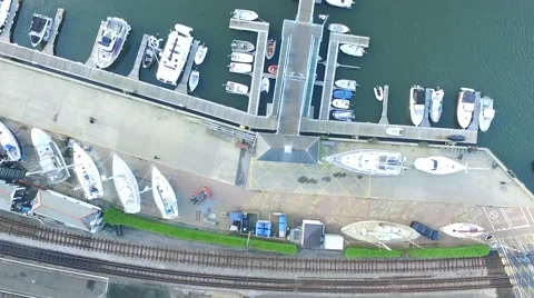 Marina Over Head. Video stock 57389306