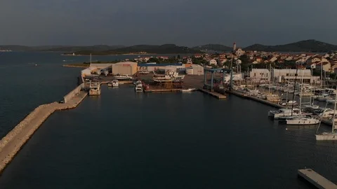 Marina Pan Shot Stock Footage 117438103