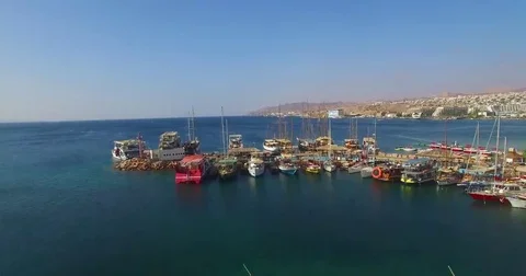 Marina at the  Red Sea Stock Footage 69184567