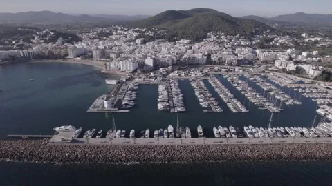 Marina Santa Eulalia Stock Footage 240921536