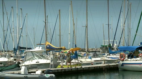 Marina scene 1 Stock Footage 703860