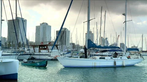 Marina scene 14 Video stock 710949