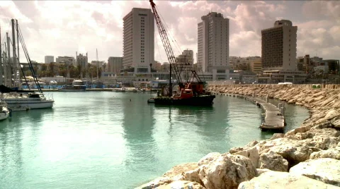 Marina scene 17 Stock Footage 711460