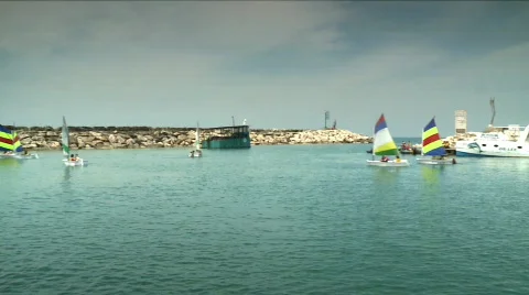 Marina scene 6 Stock Footage 705114