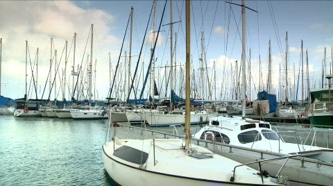 Marina scene 7 Stock Footage 705203