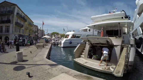 Marina St Tropez Timelapse Video stock 81567297