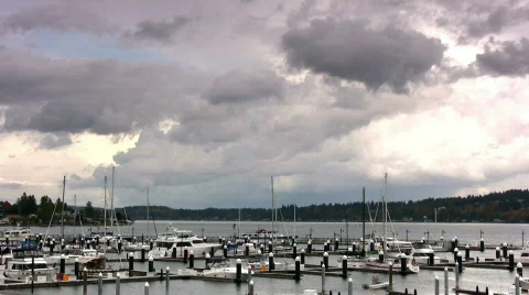Marina storm 1 Video stock 382525