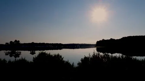 Marina sunset Stock Footage 135990142