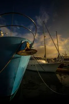 Marina Sunset Stock Photos