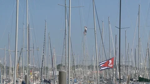 Marina Trinite sur mer 5 Stock Footage