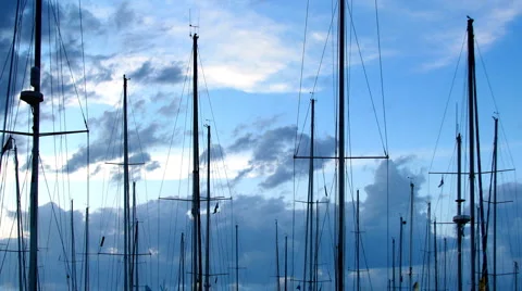 Marina twilight Stock Footage 883351