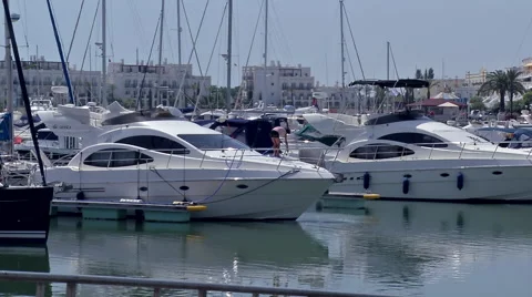 Marina vila moura5 Stock Footage 48399502