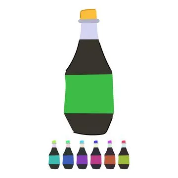 Marinade soy sauce vector cartoon graphic Stock Illustration