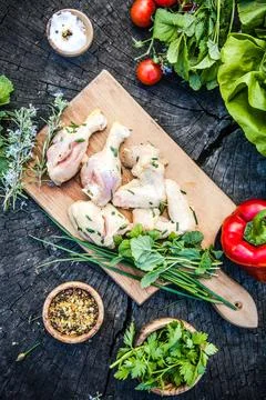Marinated BBQ meat Fotos Stock