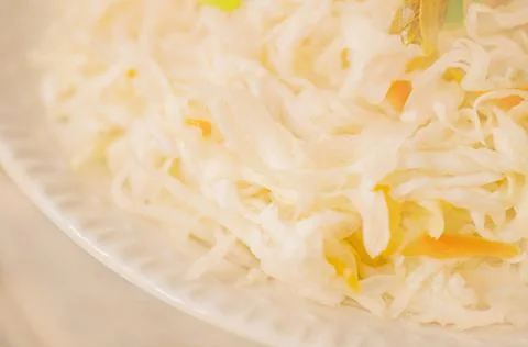 Marinated cabbage with carrots. Photos