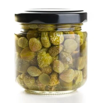 Marinated capers Stock Photos