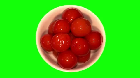 Marinated cherry tomatoes in bowl Stock Footage 46458228