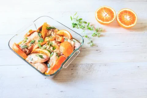 Marinated Chicken Wings Stock Photos