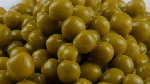 Marinated green peas close up Video stock 102175620