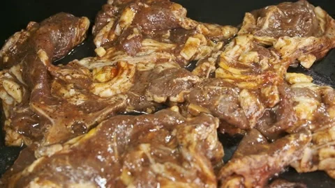 Marinated lamb Stock Footage 131536835