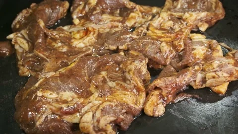 Marinated lamb Stock Footage 131536881