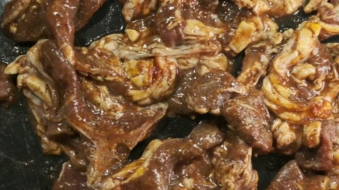 Marinated lamb Stock Footage 131536920