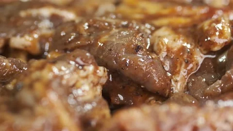 Marinated lamb Stock Footage 131536961