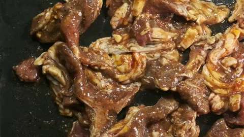 Marinated lamb Stock Footage 131537018