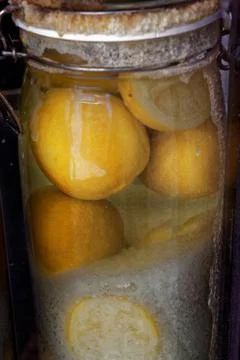 Marinated lemons Stock Photos