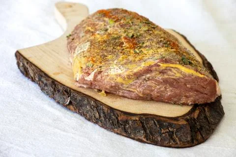 Marinated meat Stock Photos