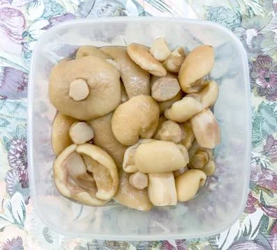 Marinated mushrooms Stock Photos