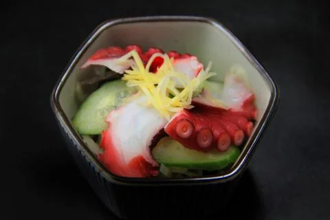 Marinated octopus Stock Photos