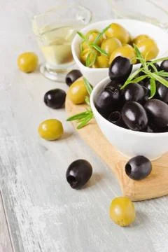 Marinated olives 스톡 사진