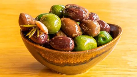 Marinated Olives Stock Photos